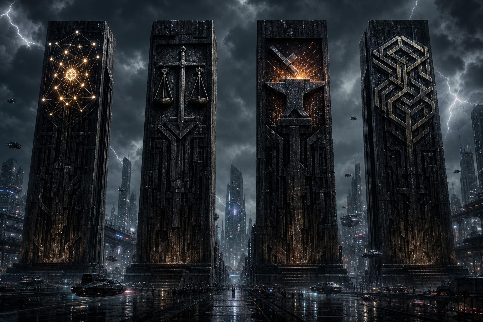 The Four Pillars of a Decentralized Society